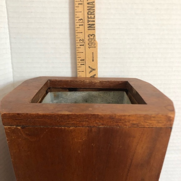 Handmade Wooden Rectangular Vase - Picture 12 of 12